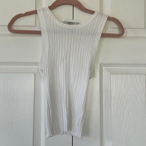 Forever 21 white sweater knit tank size small